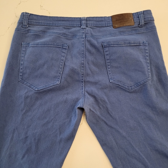 2 x Bluenotes Skinny Low Rise Jeans - Blue and Red - Women's 38 x 32 - Picture 3 of 16